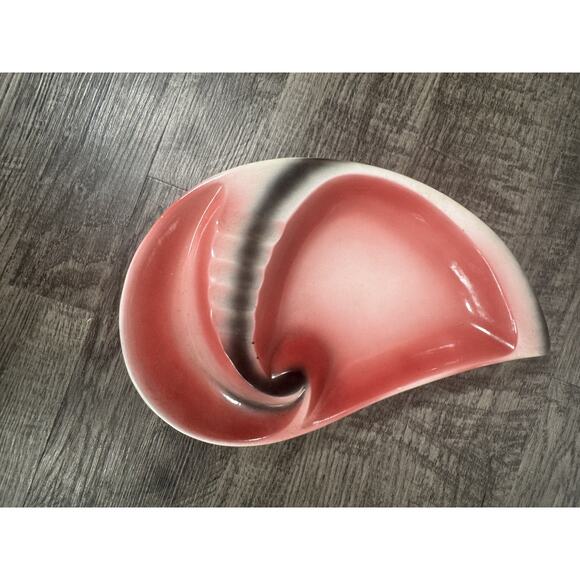 Vintage MCM Ashtray Cosmic Atomic Pink Black White Lot Of 2 1950s Ceramic Kitsch - Picture 15 of 16